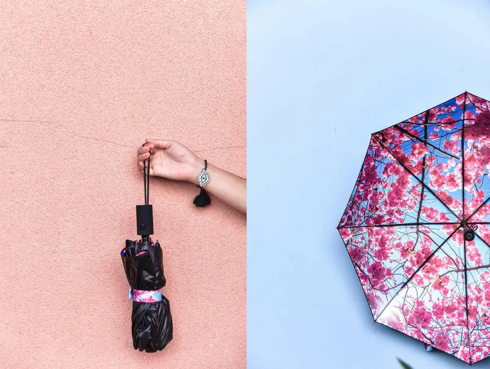 Cherry Blossom Umbrella – Elegance, Windproof & UPF50+.