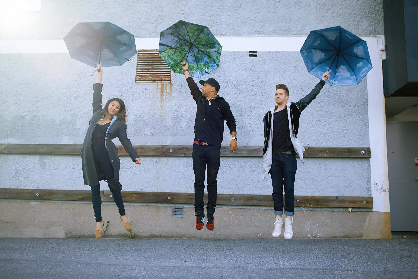 Forest Umbrella – Natural Elegance, Windproof & UPF50+.