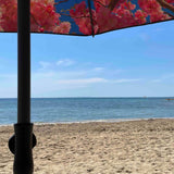 Cherry beach and terrace parasol