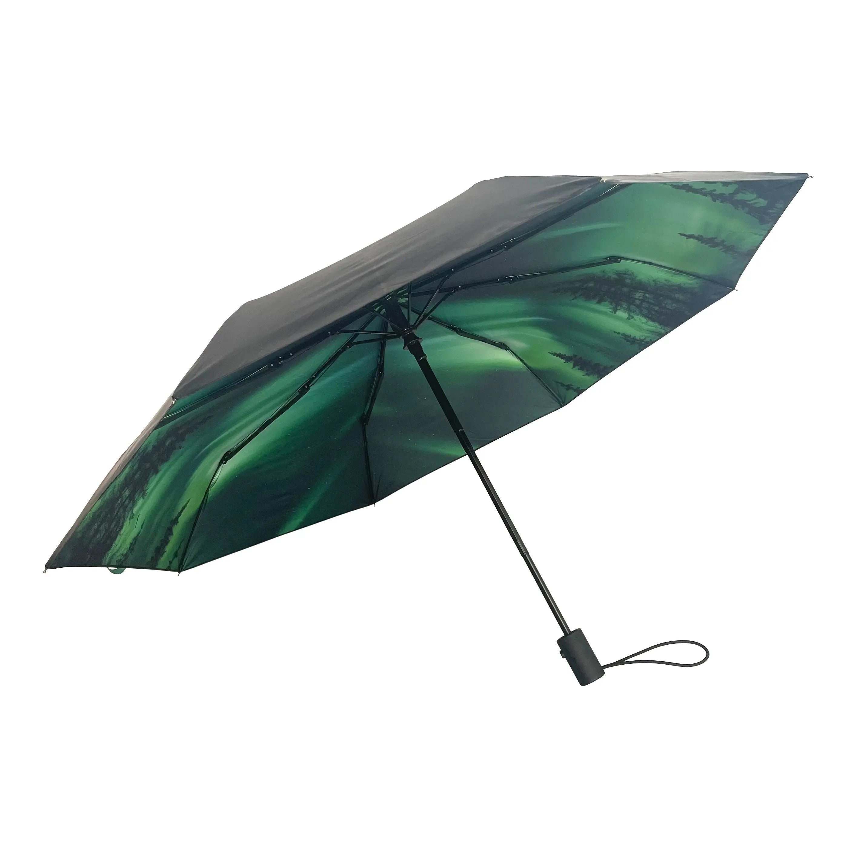 Norrsken Umbrella – Northern Lights Elegance & Protection.