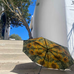 Sunflower Umbrella – Radiant, Windproof & UPF50+ Protection.