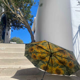 Sunflower Umbrella – Radiant, Windproof & UPF50+ Protection.