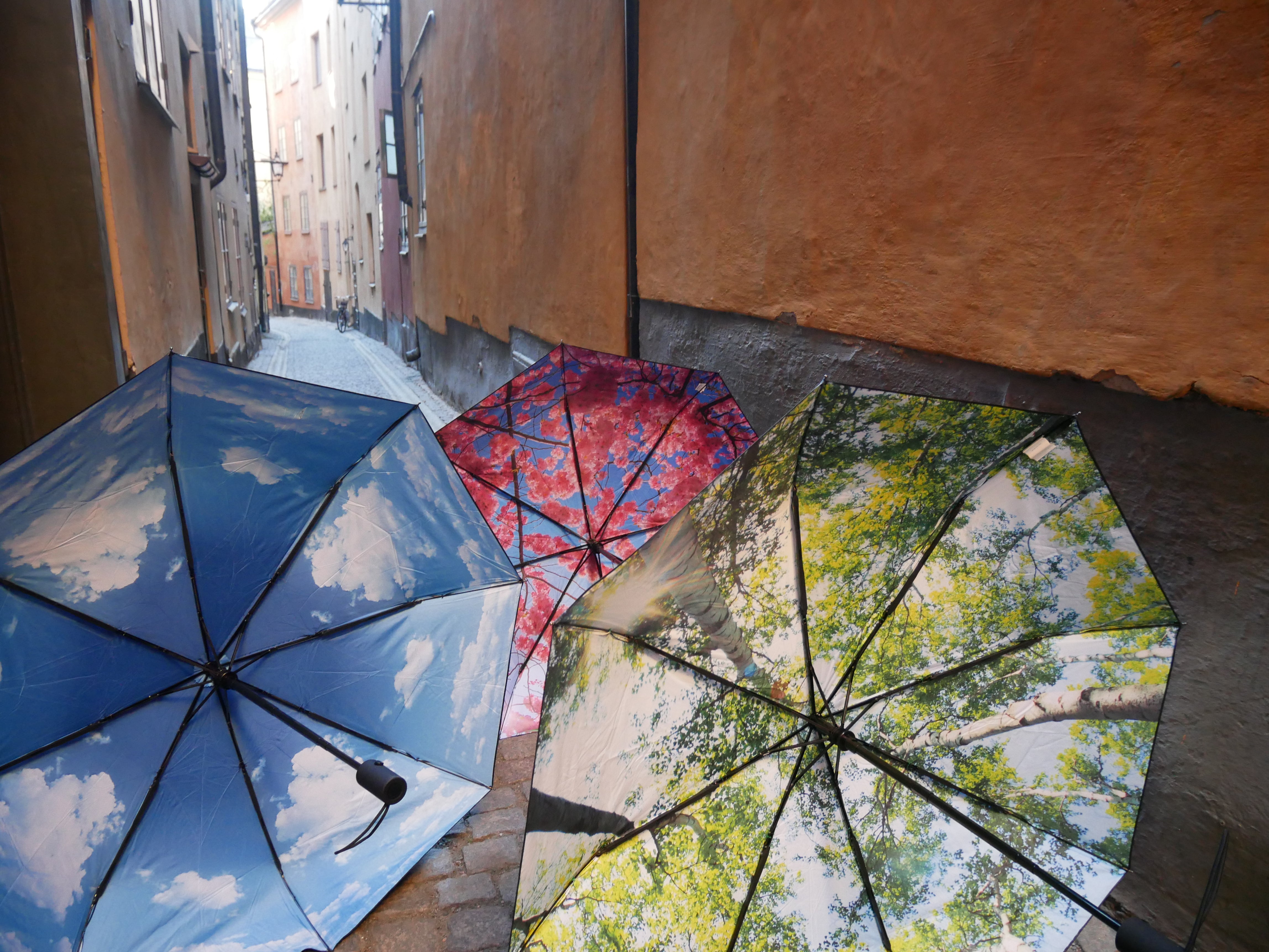 Sky Lake Umbrella – Serene, Windproof & UPF50+ Protection.