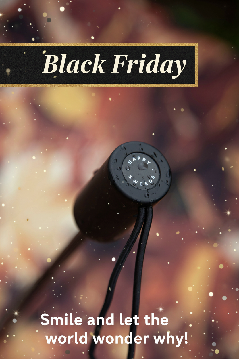 HAPPYSWEEDS Black Friday: Umbrellas That Make You Smile, Rain or Shine ☔️✨